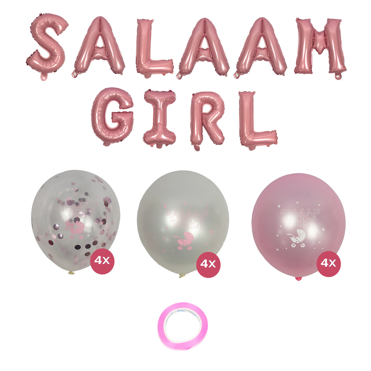 'Salaam Little Girl' Ballonnen 12X
