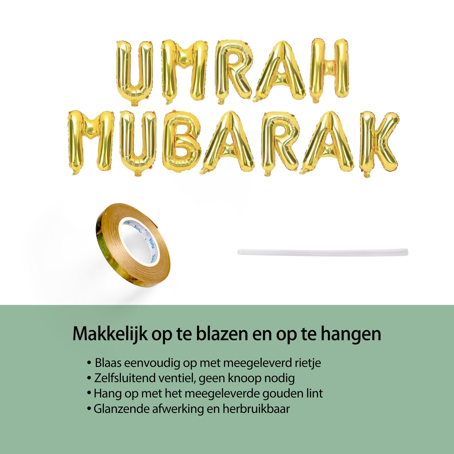 Umrah Mubarak Ballonnenpakket