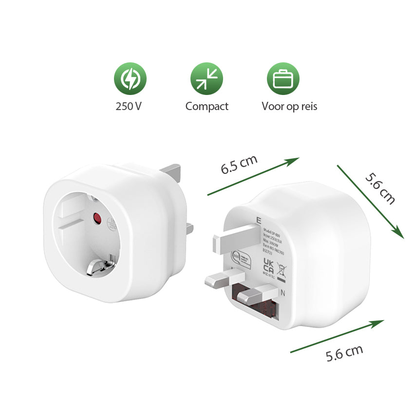 Reisstekker type g - Voor de Umrah en Hadj - 1x pack