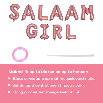 'Salaam Girl' Letterballon
