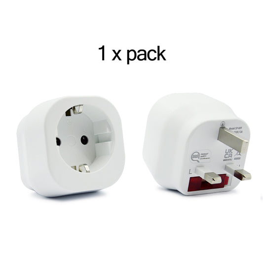 Travel plug type g - 2X pack