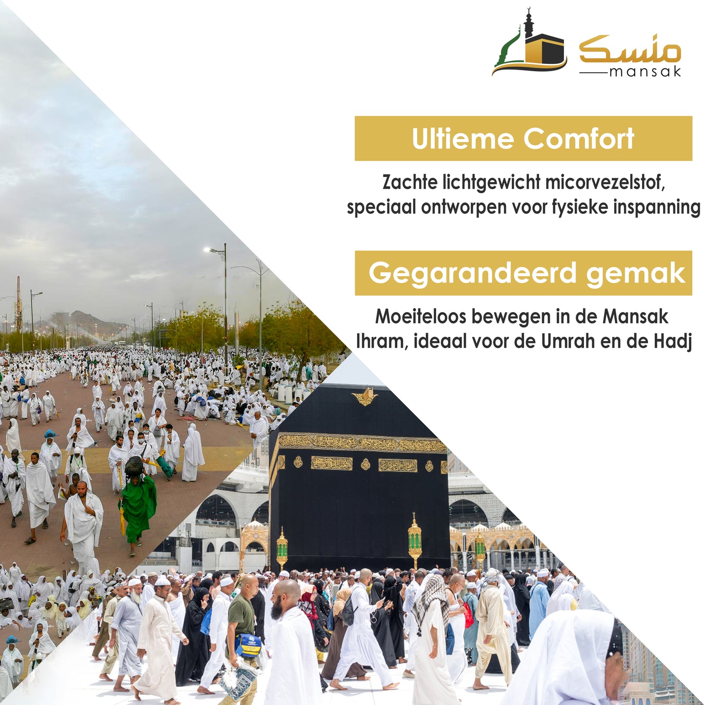 Ihram clothing + ihram belt for Umrah and Hajj