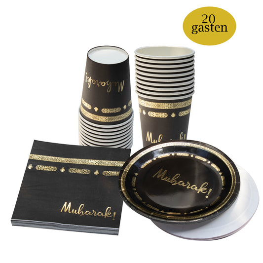Mansak Umrah Mubarak Dinnerware set for 20 guests 