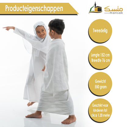 Ihram Clothing for Umrah and Hajj - Children's Size