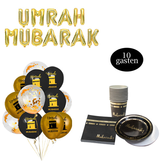 Mansak Balloon Set + Dinnerware Set for 10 Guests 